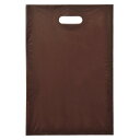 ポリ袋ハード型 ブラウン 50×60cm 500枚 61-782-17-8【ラッピング用品 レジ袋・ポリ袋 スクエアバッグ(無地) ポリ袋ハード型 カラー ブラ...