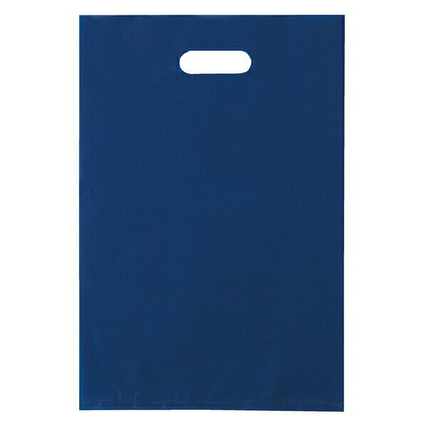 ポリ袋ハード型 ネイビー 50×60cm 500枚 61-782-21-8【ラッピング用品 レジ袋・ポリ袋 スクエアバッグ(無地) ポリ袋 ギフトバッグ ハード...