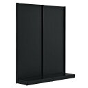 KZブラック片面W90ボードタイプH210本体 61-535-22-6【システム什器 KS/KZゴンドラ什器 KS/KZ ブラック KZ ボードタイプ 片面タイ...