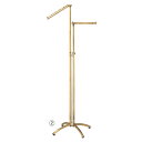 アンティークゴールド2WAYハンガーアールタイプ直 傾斜 61-779-36-1【店舗什器 ハンガーラック 2WAY/4WAYハンガーラック アンティークゴール...