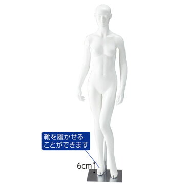 【まとめ買い10個セット品】【 小物 ディスプレー 組み立て簡単 トルソー ボディ マネキン 店舗 】婦人全身顔付きマネキン Bポーズ 【 メーカー直送/代金引換決済不可 】 【ECJ】
