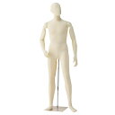 紳士フレキシブルマネキン アイボリー 61-186-6-1【演出・ディスプレイ用品 紳士ボディ マネキン 紳士フレキシブルマネキン 小物 ディスプレー 組み立て...
