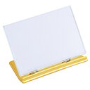 【まとめ買い10個セット品】リクライニングカードスタンド 10×6.5cm用 ゴールド 2個 61-206-6-5【店舗什器 小物 ディスプレー 店舗備品】【E...