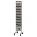 カタログスタンドA4 10段 1列 61-213-2-1【サイン・掲示用品 カタログスタンド・パンフレットスタンド フロア用カタログスタンド カタログスタンドA...