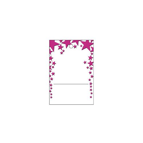 さげ札〔糸無し〕スター ピンク 500枚 61-753-72-5【販促用品 値付け用品 さげ札 さげ札】【販促用品 ディスプレー ポップ 値札 ショーカード プライスカード タグ 荷札 店舗 セール 広告 商品 業務用】【ECJ】
