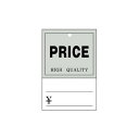 【まとめ買い10個セット品】さげ札(糸付き) PRICE タテ 500枚 61-803-12-3【 販促用品 値付け用品 さげ札 さげ札 】【店舗備品 店舗イン...