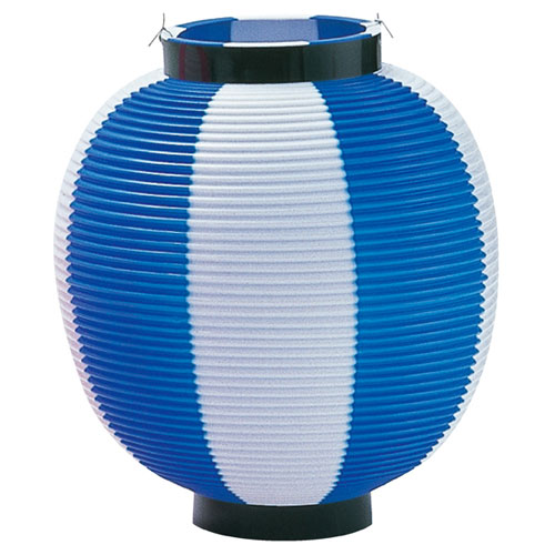 【まとめ買い10個セット品】ポリ提灯 大 ブルー白 25×21cm 61-247-11-2【 販促用品 イベント用品 ちょうちん・うちわ ちょうちん 】【販促用...