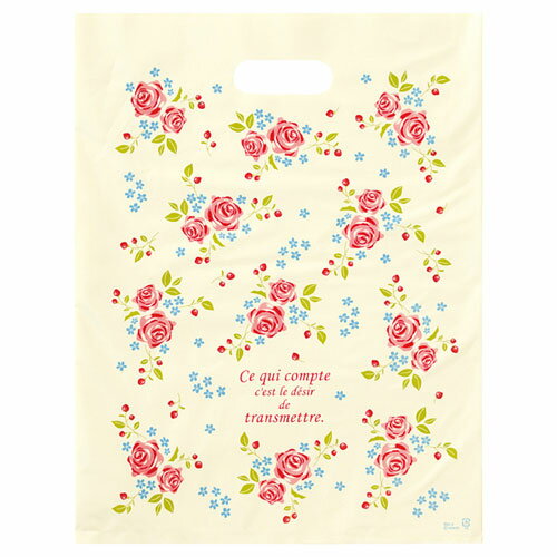 【まとめ買い10個セット品】ローズガーデン ポリバッグ 30×40 750枚 61-267-9-5【店舗備品 包装紙 ラッピング 袋 ディスプレー店舗】【ECJ】