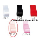 【まとめ買い10個セット品】サテンリボン ベビーピンク 25mm 幅×20m 61-800-69-76【 ラッピング用品 リボン・タイ リボン サテンリボン ギ...