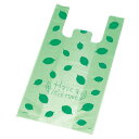 【まとめ買い10個セット品】レジ袋 リーフグリーン 30×55(39)×横マチ15 2000枚 61-296-2-8【店舗備品 包装紙 ラッピング 袋 ディスプ...