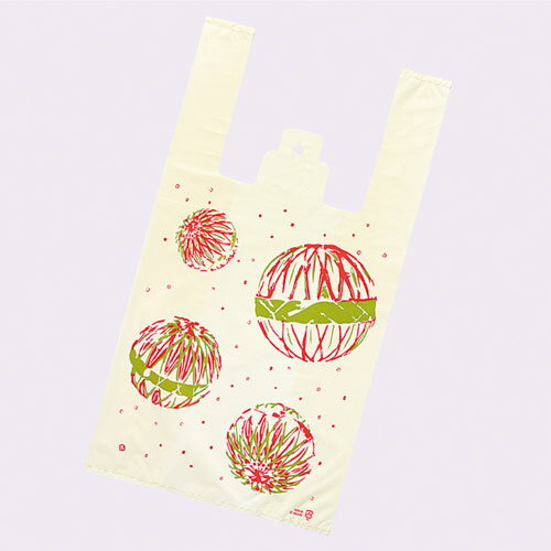 レジ袋 鞠 24×45(31)×横マチ14 4000枚 61-554-22-5【店舗什器 小物 ディスプレー ギフト ラッピング 包装紙 袋 消耗品 店舗備品】...