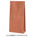 【まとめ買い10個セット品】ギンガムチェック レッド 21×8×38.5 1000枚【店舗備品 包装紙 ラッピング 袋 ディスプレー店舗】【ECJ】