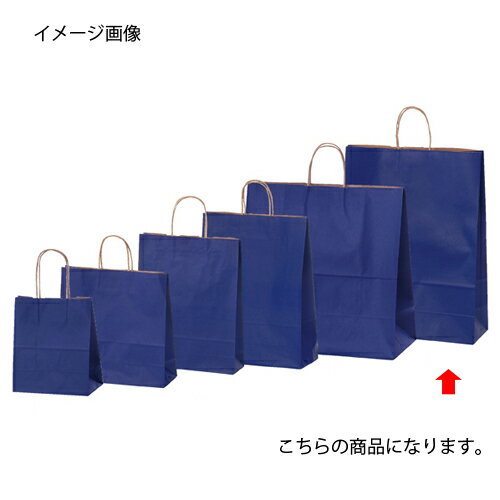 【まとめ買い10個セット品】カラー手提げ紙袋 ネイビー 38×15×50 200枚【店舗備品 包装紙 ラッピング 袋 ディスプレー店舗】【ECJ】 2