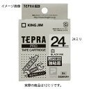 テプラカートリッジ 白に黒文字強粘着タイプ 12ミリ 61-331-8-14【ECJ】
