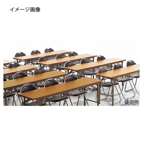 【まとめ買い10個セット品】 折りたたみテーブル W180cm 棚付き チーク D45cm 5台 【メーカー直送/代金引換決済不可】【店舗備品 店舗インテリア 店舗改装】【ECJ】
