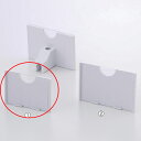 【まとめ買い10個セット品】有孔ボード2段フック用カードホルダー小10個 直径4mm用スペーサー付き 61-654-3-1【ECJ】