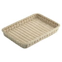 PP製バスケット H5cm ナチュラル 1個 61-778-53-2【ECJ】