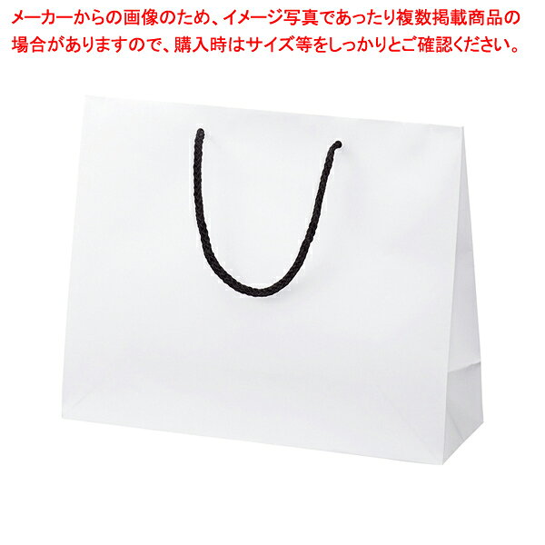 マット貼り紙袋 白 32×11×26cm 10枚 61-781-95-5【ECJ】
