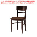 【まとめ買い10個セット品】木製チェア プレミス レザー風 ブラウン 1台 61-783-61-2【ECJ】