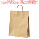 【まとめ買い10個セット品】手提げ紙袋 丸ひも ローコストタイプ 茶無地 38×15×50 200枚 61-658-54-21【ECJ】