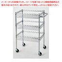 シェルフワゴンH98cm 3段展開 W60.9×D45.7cm ハンドル付き 61-753-55-4【ECJ】(3)