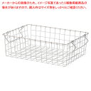 スタッキングワイヤーバスケット ホワイト W37×D26×H12cm 61-778-41-3【ECJ】
