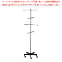 【まとめ買い10個セット品】バッグツリー キャスター付き 黒新仕様 61-101-6-2【ECJ】