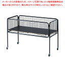 ユニットワゴン W120 浅型 黒 61-797-51-2【ECJ】