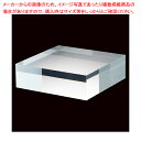 アクリル角柱 10cm角 H3cm 61-798-57-1【ECJ】