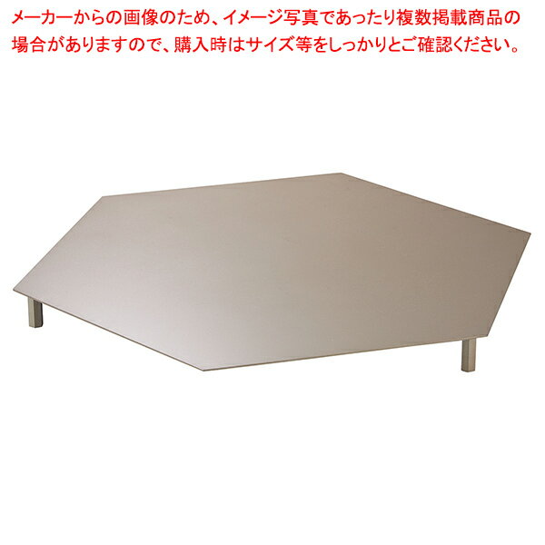 【まとめ買い10個セット品】スチール製六角ディスプレイ台 大 GD 61-798-67-2【ECJ】