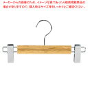 【まとめ買い10個セット品】竹製ボトムハンガーW28cm 100本 61-799-37-6【ECJ】