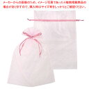 オーガンジー巾着 ピンク LL 10枚 25×35(25)cm 61-800-47-5【ECJ】