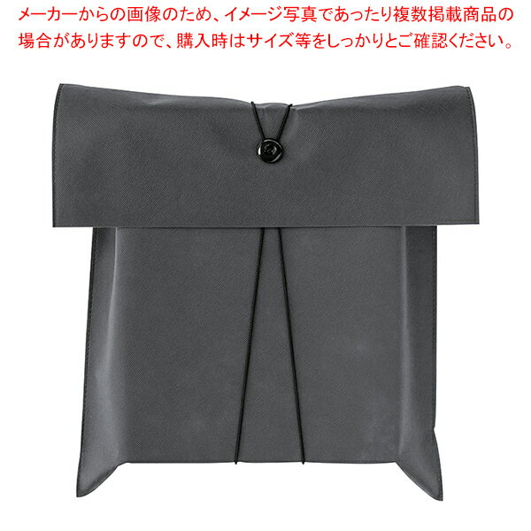 ボタンゴムタグ付不織布平袋グレーM10枚 38×57cm 61-800-51-2【ECJ】