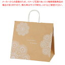 【まとめ買い10個セット品】手提紙袋 レースィ 白 34×22×32cm 50枚 61-800-88-9【ECJ】