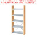 可動棚オープンラック5段 W80cm ナチュラル 1台 61-801-66-3【ECJ】
