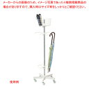 【まとめ買い10個セット品】回転ハンガースタンド 傘掛け 白 61-807-43-1【ECJ】