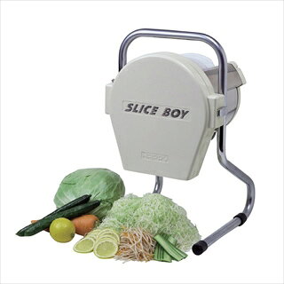 商品の仕様●関連ワード【 スライサー（野菜調理機） フードスライサー（電動） ミニスライサー（野菜調理機） 野菜調理機（電動） 】●サイズ：340×320×H520●重量：8kg●電源：単相100V 50/60Hz●定格消費電力：58/73W●スライス円盤(0.8mm厚)標準装備●刃物回転数：1分間140回転●別売の刃物円盤を取り替えるだけで、薄切り、厚切り、千切り、おろし等ができます。1台で各種の用途に応じられる小規模店向き。※商品画像はイメージです。複数掲載写真も、商品は単品販売です。予めご了承下さい。※商品の外観写真は、製造時期により、実物とは細部が異なる場合がございます。予めご了承下さい。※色違い、寸法違いなども商品画像には含まれている事がございますが、全て別売です。ご購入の際は、必ず商品名及び商品の仕様内容をご確認下さい。※原則弊社では、お客様都合（※色違い、寸法違い、イメージ違い等）での返品交換はお断りしております。ご注文の際は、予めご了承下さい。【kisi-13-0297】g スライスボーイMSC-90 [ EMSL-15 ]● 別売の刃物円盤を取り替えるだけで、薄切り、厚切り、千切り、おろし等ができます。h MSC-90用 スライス円盤 [ EMSL-16 ]● 付け合せ用キャベツ・オニオンスライス・ポテトチップス用ジャガイモ等の薄切りに。j MSC-90用 おろし円盤 [ EMSL-18 ]● 大根・人参等のおろしに。i MSC-90用 千切り円盤 [ EMSL-17 ]● サラダ用人参・大根のなます。キュウリの千切りに。f KB-733R/745E用 替刃（2枚入） [ ENSL-40 ]a SS-350A用 千切り円盤 [ EMSL-09 ]b SS-350A用 おろし円盤SS-D100 [ EMSL-10 ]c SS-350A用 押え棒 [ EMSL-28 ]d SS-350A用 スライス刃 [ EMSL-29 ]アタッチメント（押し棒付） [ EMSL-12 ]8 SS-250用 押え棒 [ EMSL-27 ]●別 売の刃物円盤を交換すれば千切りやおろしもできます。●厚みを0〜5mmまで自由に調節できるスライス4 SS-250用 スライス円盤 中厚切用 [ EMSL-32 ]6 SS-250用 千切り円盤 [ EMSL-33 ]9 SS-250用 スライス円盤用 替刃のみ [ EMSL-11 ]2 ミニスライサー SS-250F(3枚刃) [ EMSL-34 ]1 ミニスライサー SS-250F [ EMSL-30 ]3 SS-250用 スライス円盤 薄切り用 (2枚刃) [ EMSL-31 ]関連商品シンガーハッピージャパンスライスボーイ MSC-90