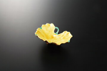 和食器 イチョウ黄交趾(無鉛) 向付 37K080-04 まごころ第37集 【キャンセル/返品不可】【ECJ】