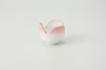 和食器 渕金ピンク チューリップ珍味 37K143-17 まごころ第37集 【キャンセル/返品不可】【ECJ】