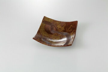 【まとめ買い10個セット品】和食器 灰釉ぼた餅 四方上り皿 37K178-16 まごころ第37集 【キャンセル/返品不可】【ECJ】