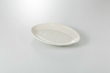 Oval Dishes - 和食器 粉引 楕円リム皿 37K199-08 まごころ第37集 【キャンセル/返品不可】【ECJ】