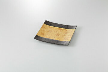 【まとめ買い10個セット品】和食器 金彩春秋黒 櫛目前菜皿 37K174-10 まごころ第37集 【キャンセル/返品不可】【ECJ】