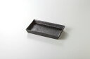 和食器 熔岩流 切立長角焼物皿 37K202-19 まごころ第37集 【キャンセル/返品不可】【ECJ】