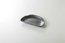 和食器 黒釉一珍 ミニ半月皿 37K208-30 まごころ第37集 【キャンセル/返品不可】【ECJ】