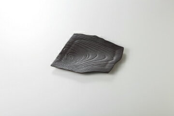 Wooden - 【38K051-13】炭化 木目変形角皿まごころ第38集【キャンセル/返品不可】【ECJ】