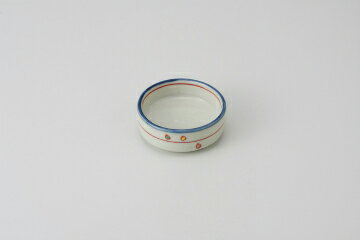 和食器 赤線色水玉 切立皿(大) 37K222-31 まごころ第37集 【キャンセル/返品不可】【ECJ】