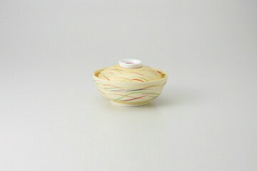 和食器 黄巻武蔵野 京型蓋向 37K284-06 まごころ第37集 【キャンセル/返品不可】【ECJ】