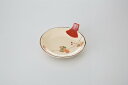 和食器 仁清紅つた うちわ皿 37K030-16 まごころ第37集 【キャンセル/返品不可】【ECJ】