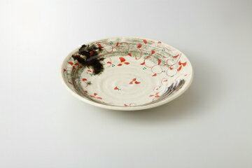 【まとめ買い10個セット品】和食器 荒刷毛錦 大皿 37K256-05 まごころ第37集 【キャンセル/返品不可】【ECJ】