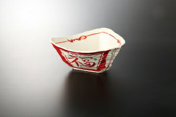 和食器 福禄寿 三角盛鉢 37K033-18 まごころ第37集 【キャンセル/返品不可】【ECJ】